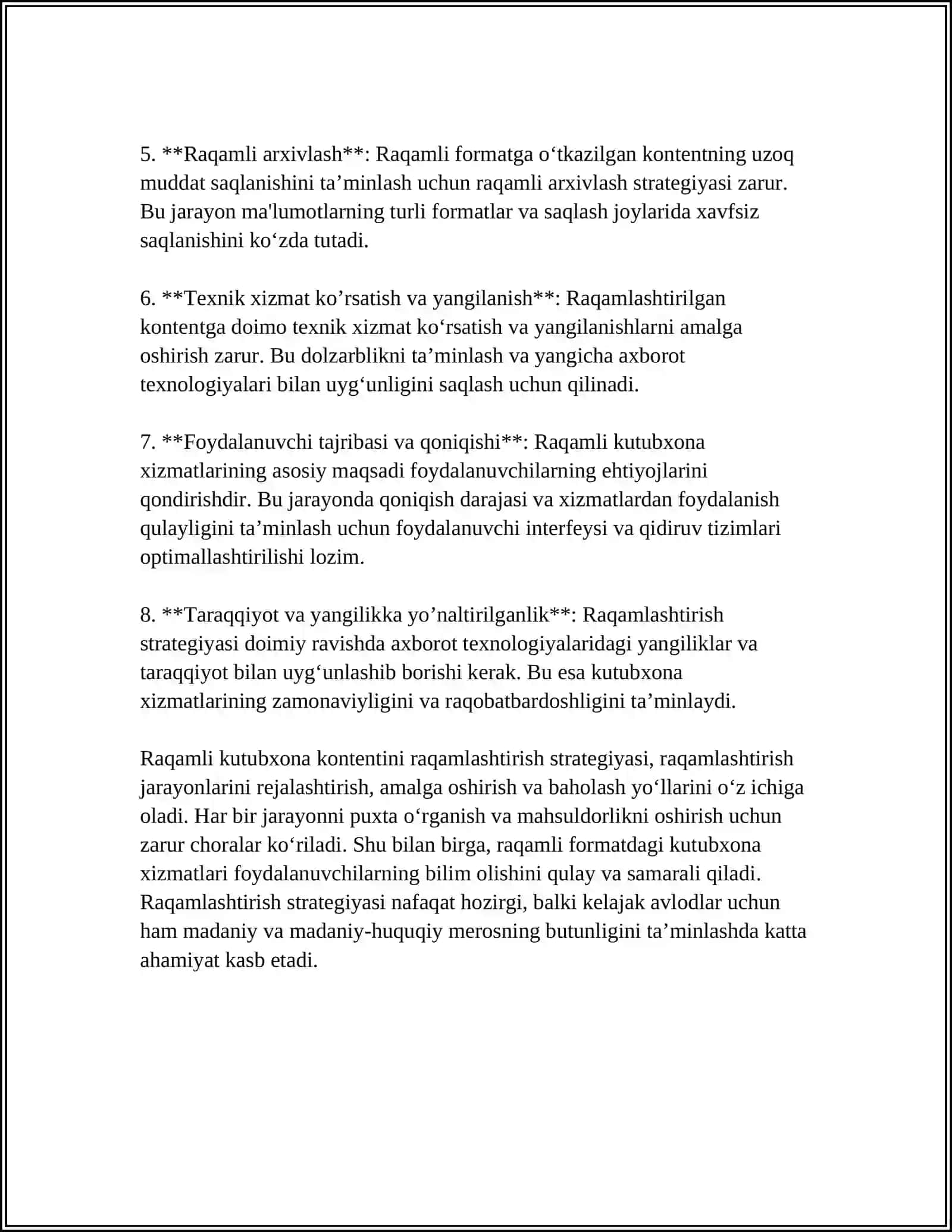 " RAQAMLI MUHITDA KUTUBXONA XIZMATI " 4