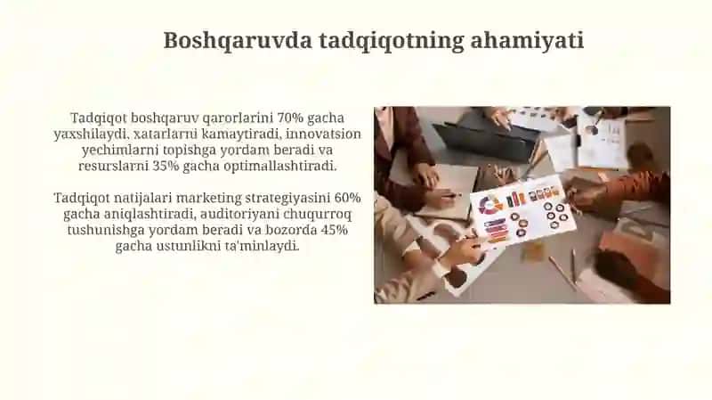 Tadqiqot boshqaruv jarayoni 4