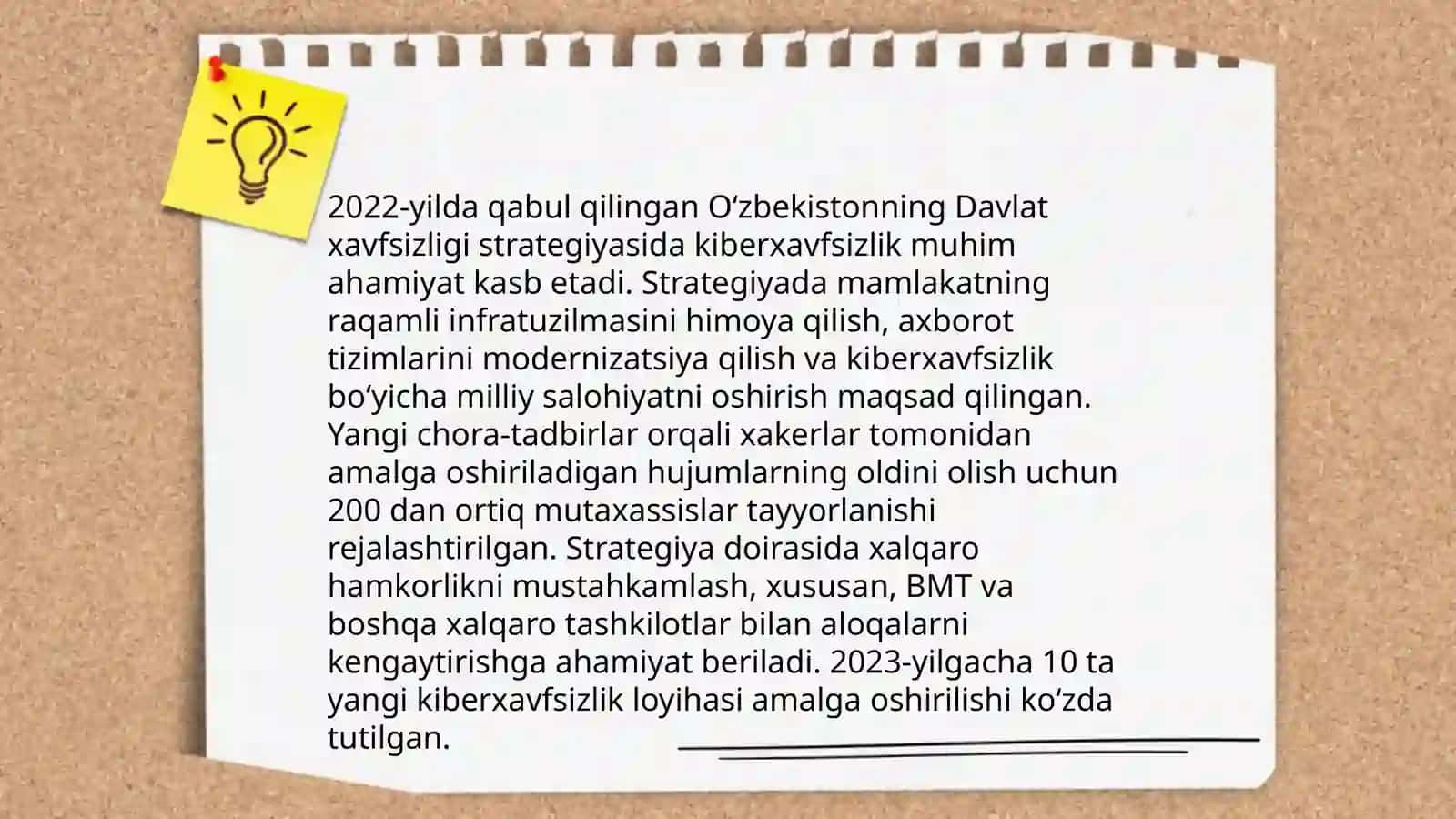 Kiberhafsizlikning davlat siyosatidagi o'rni 4