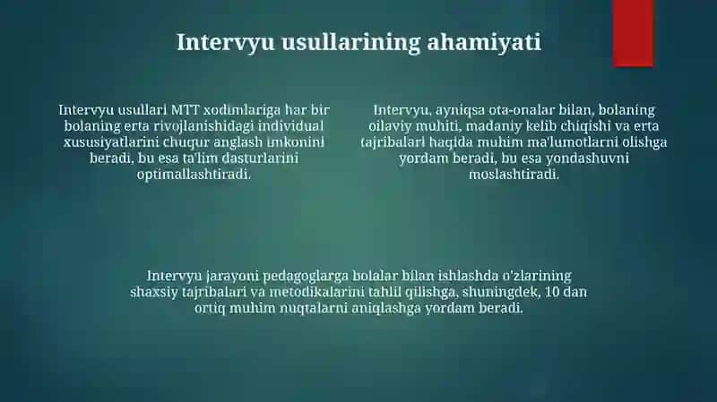 Maktabgacha ta'lim tashkilotida suhbat metodlaridan foydalanish texnologiyasi 4
