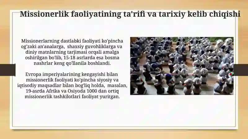 Missiyonerlik frozelitizmning ijtimoiy siyosiy hafvi 4