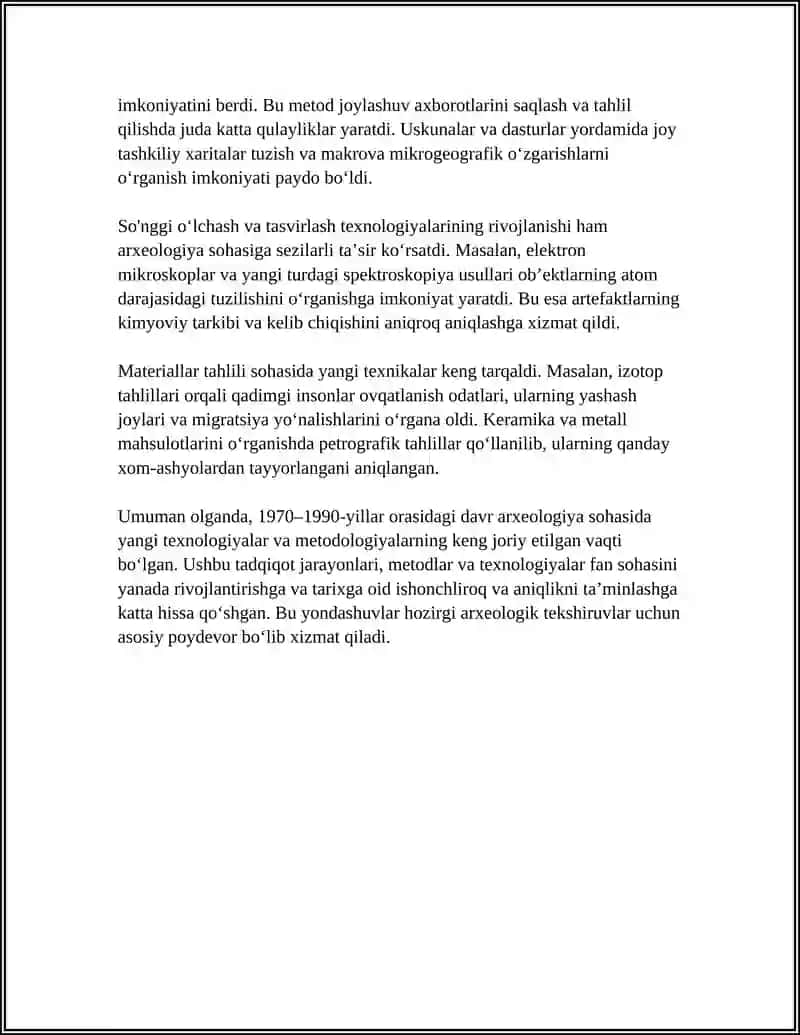 XX ASRNING 70-90-YILLARIDA ARXEOLOGIK TADQIQOTLARNING YANGI BOSQICHI 4