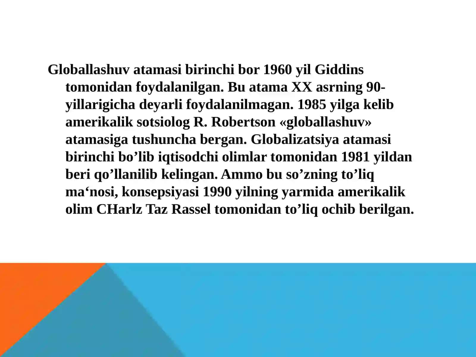 Glaballashuv sharoitida antropologikin qirozining oldini olishning zaruryati 4