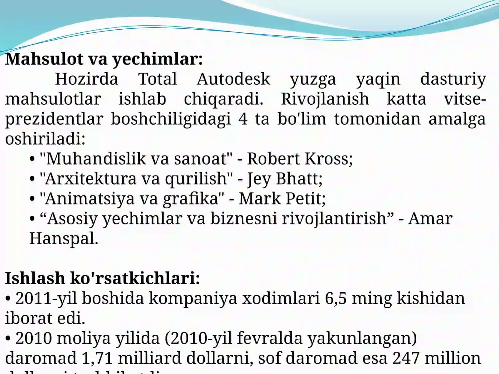 Avtomatlashtirilgan loyihalash tizimlari 4