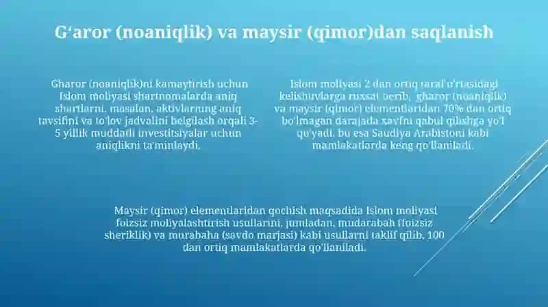 Islom moliyasi mohiyati tamoillari va asosiy qonuniyatlari 4