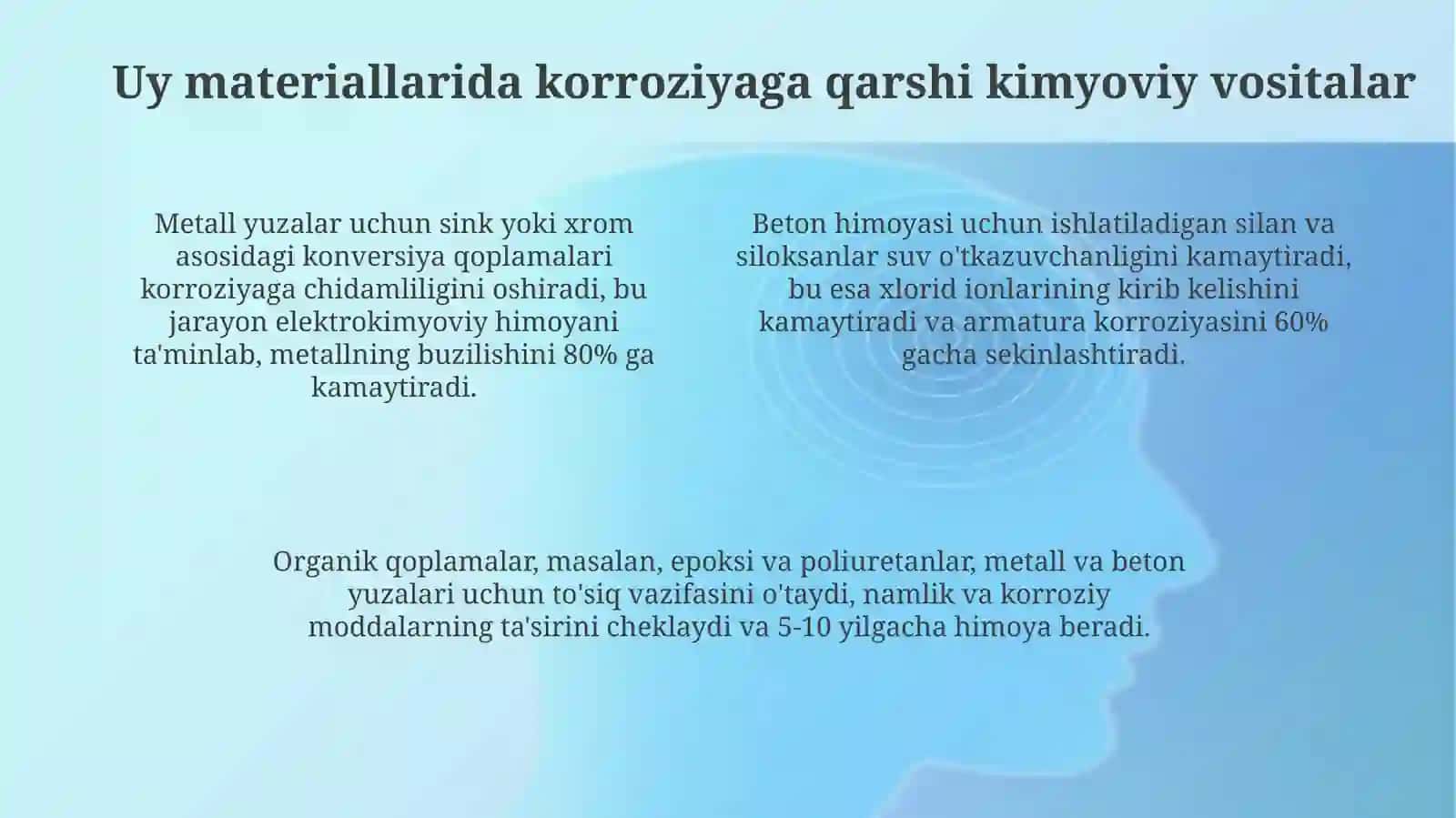 Kimyodan uyda korroziyani kamaytirish yo'llari 4