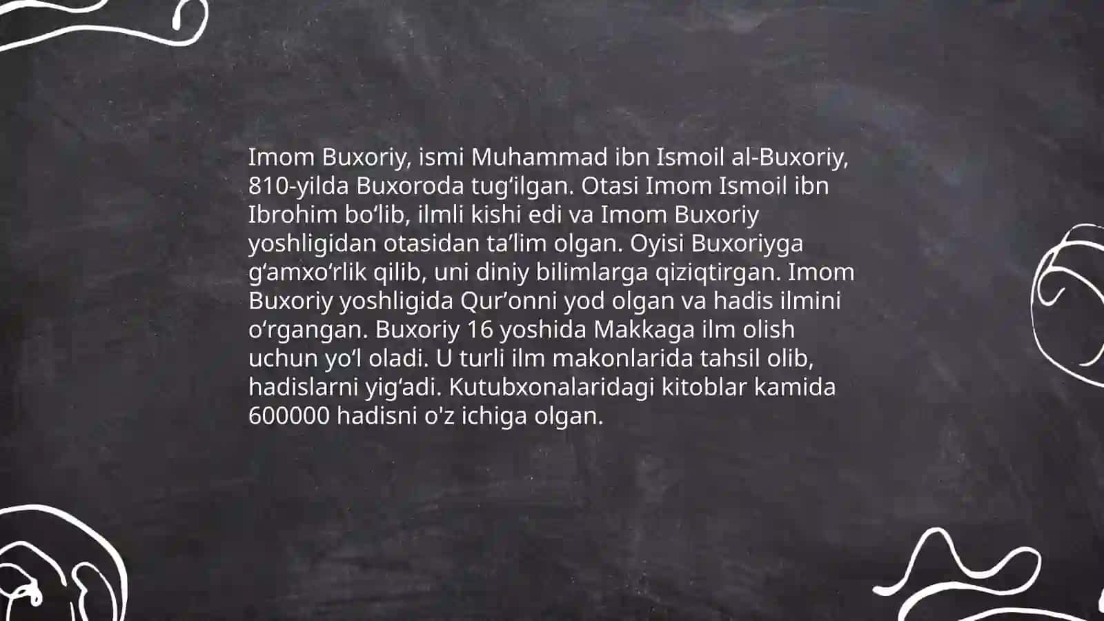 Imom buxoriy haqida 4