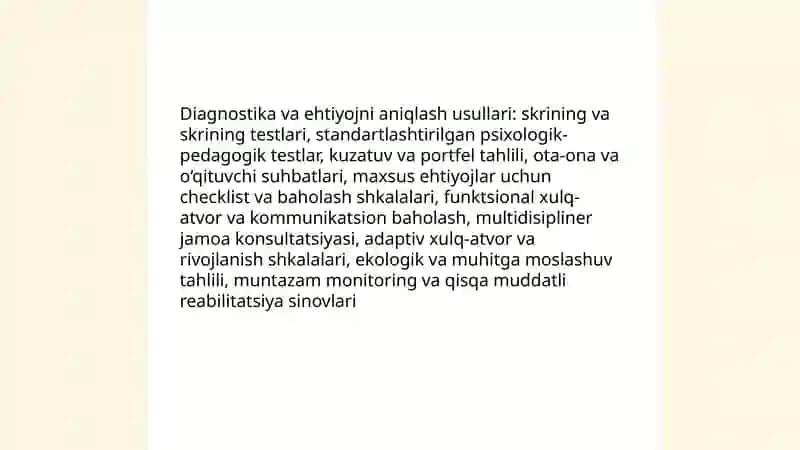 Alohida yordamga muhtoj bolaning taʼlimiy marshruti modeli 4