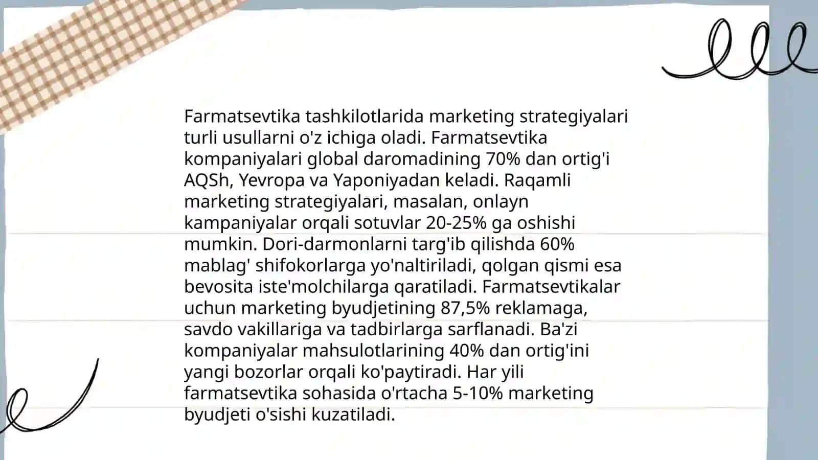 Marketing va uning farmatsevtika tashkilotlari iqtisodiyotidagi roli 4