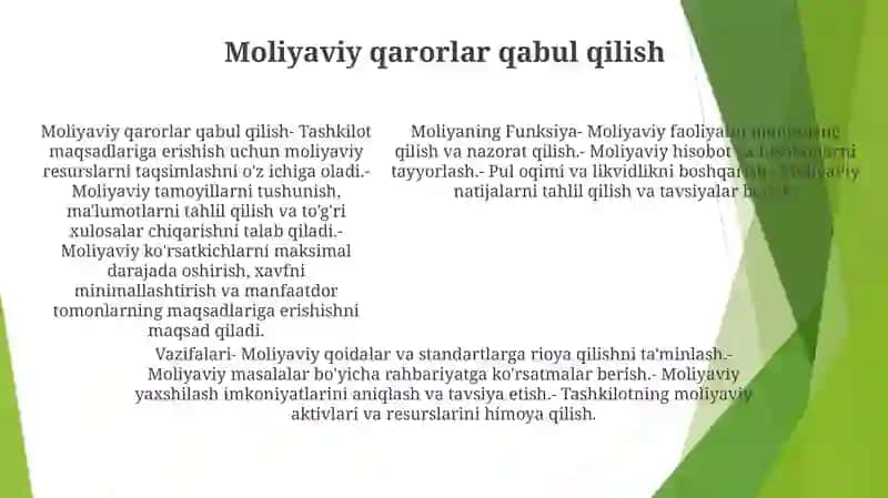 Moliyaning Funksiya Va Vazifalari 4