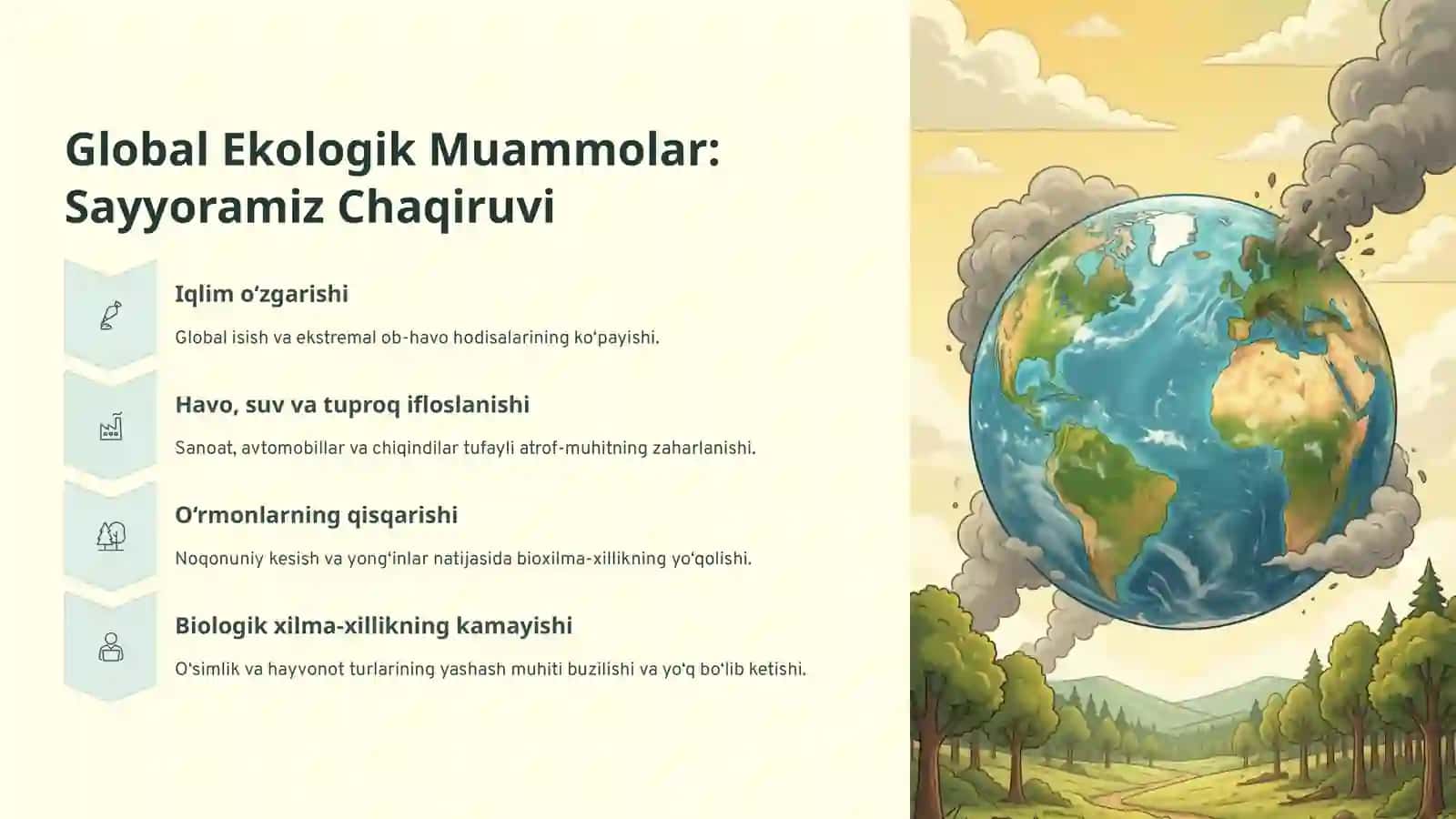 Ekologiya va ekologik muammolar 4