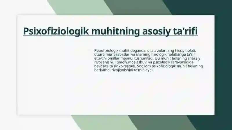 Psixofiziologik muhitni shakllantirish 4