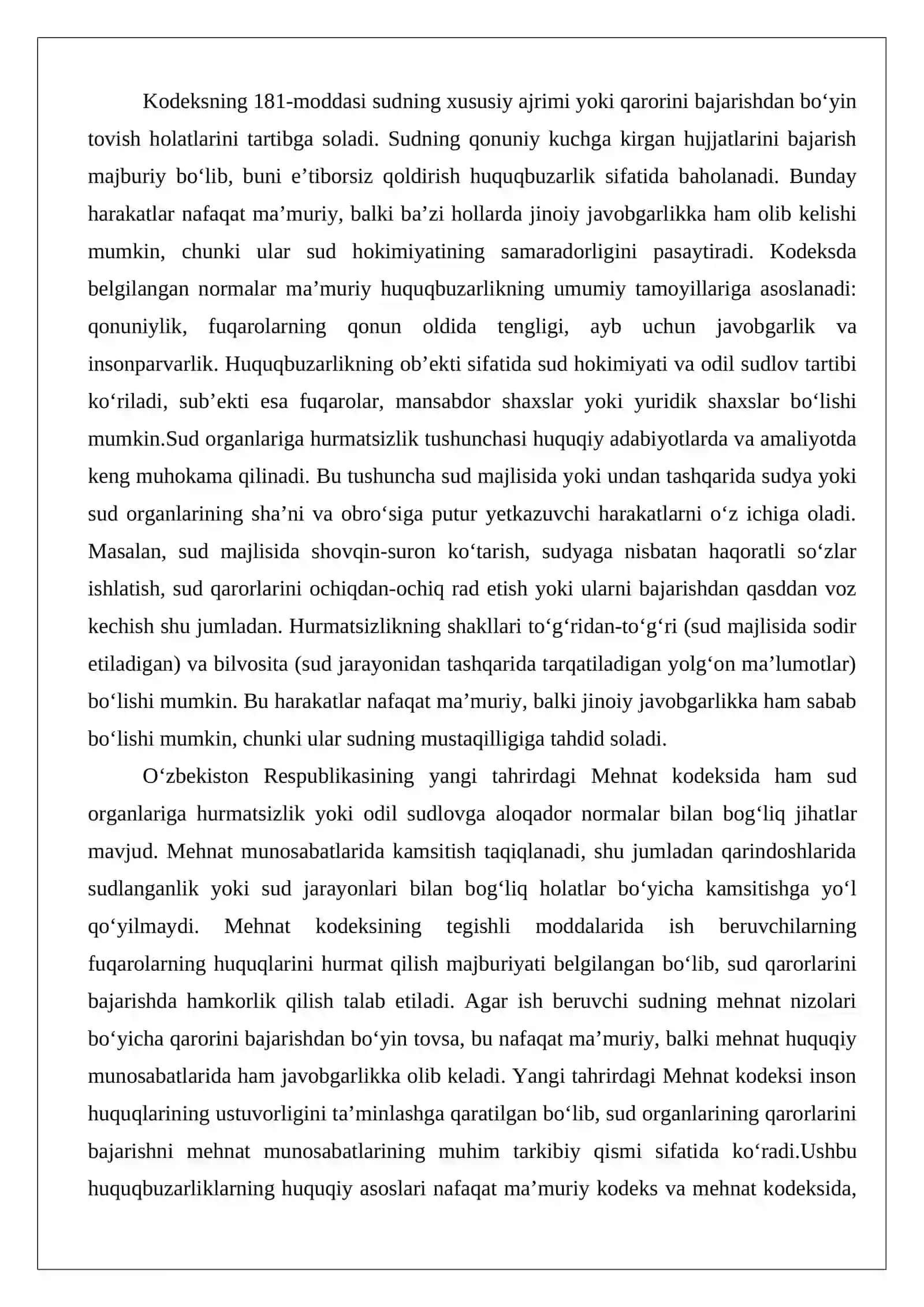 Odil sudlovga tajovuz qiluvchi ma’muriy huquqbuzarliklar tarkibi 4