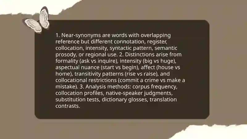 Synonyms, Antonyms and Hominyms 4