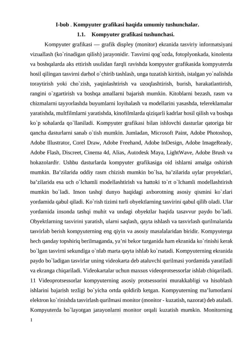 Kompyuter grafikasi va unda qo‘llaniladigan grafik dasturlar imkoniyatlari 4
