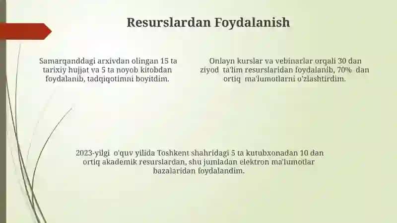 Shaxsiy Akademik Faoliyatni Tashkil Etish 4