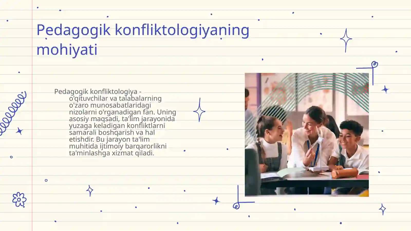 Pedagogik konfliktologiyani mohiyati, obekti, predmeti, maqsadi vazifalari va fan sifatida paydo bo'lishi 4