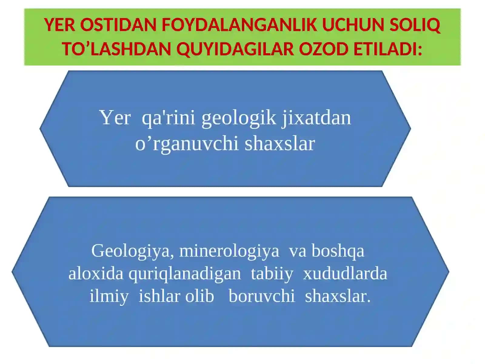 YER OSTIDAN FOYDALANGANLIK UCHUN SOLIQ 4