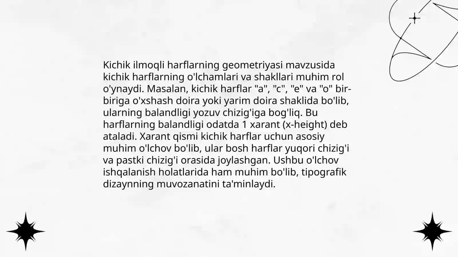 Kichik ilmoqli harflar uchun koʻrgazmali qurollar 4