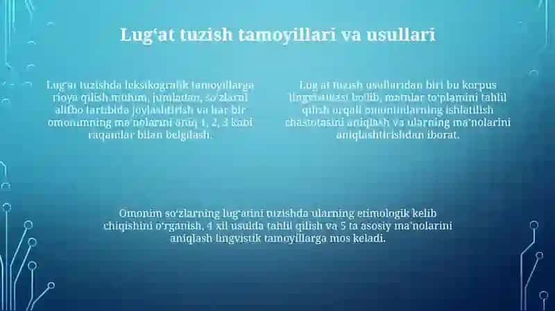 Oʻzbektili Omonimlar Lugʻati 4