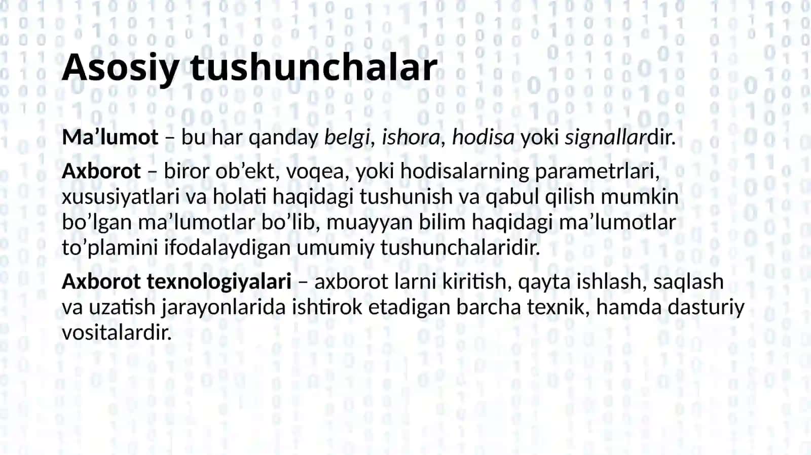 Axborot texnologiyalari 4