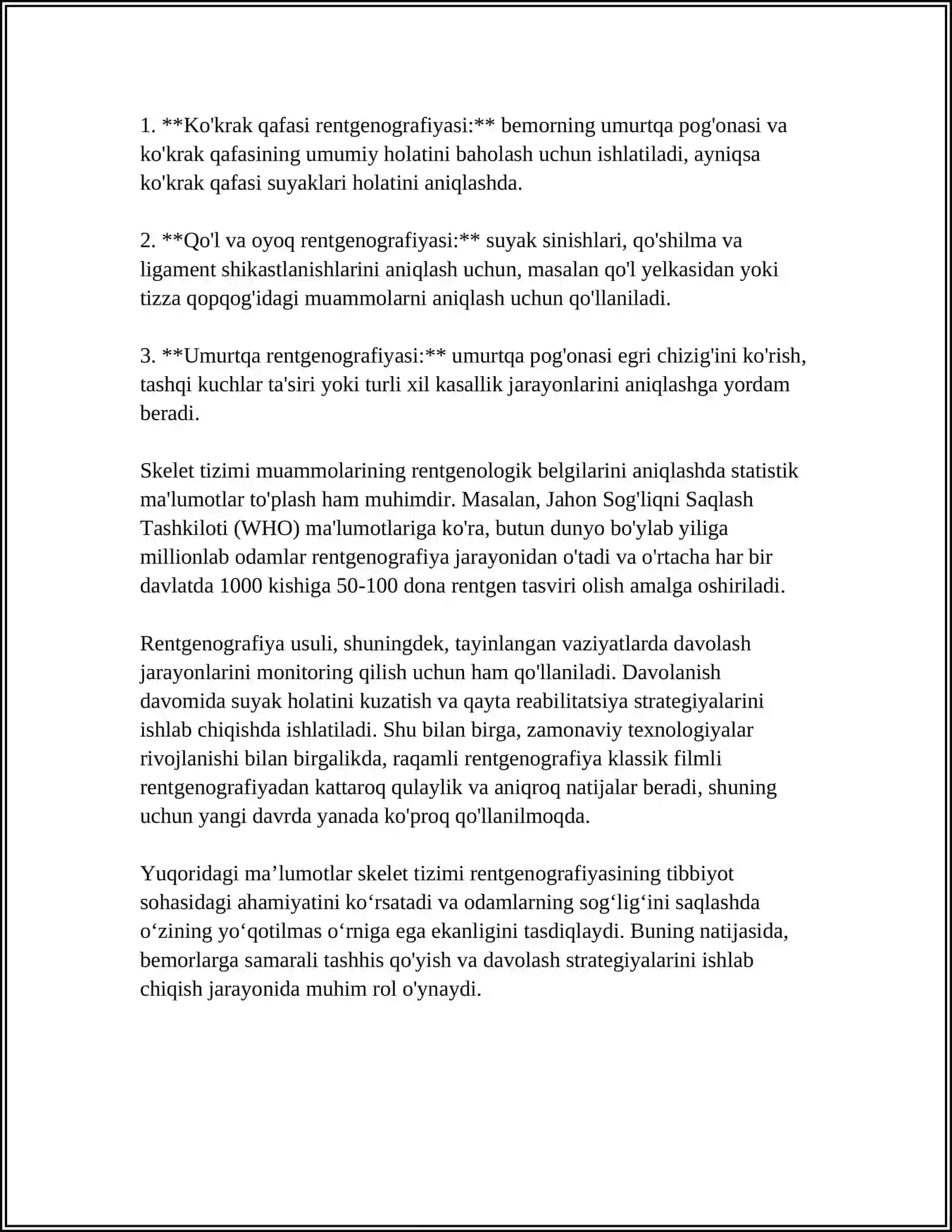 SKELET SUYAKLARINING RENTGENANATOMIYASI 4