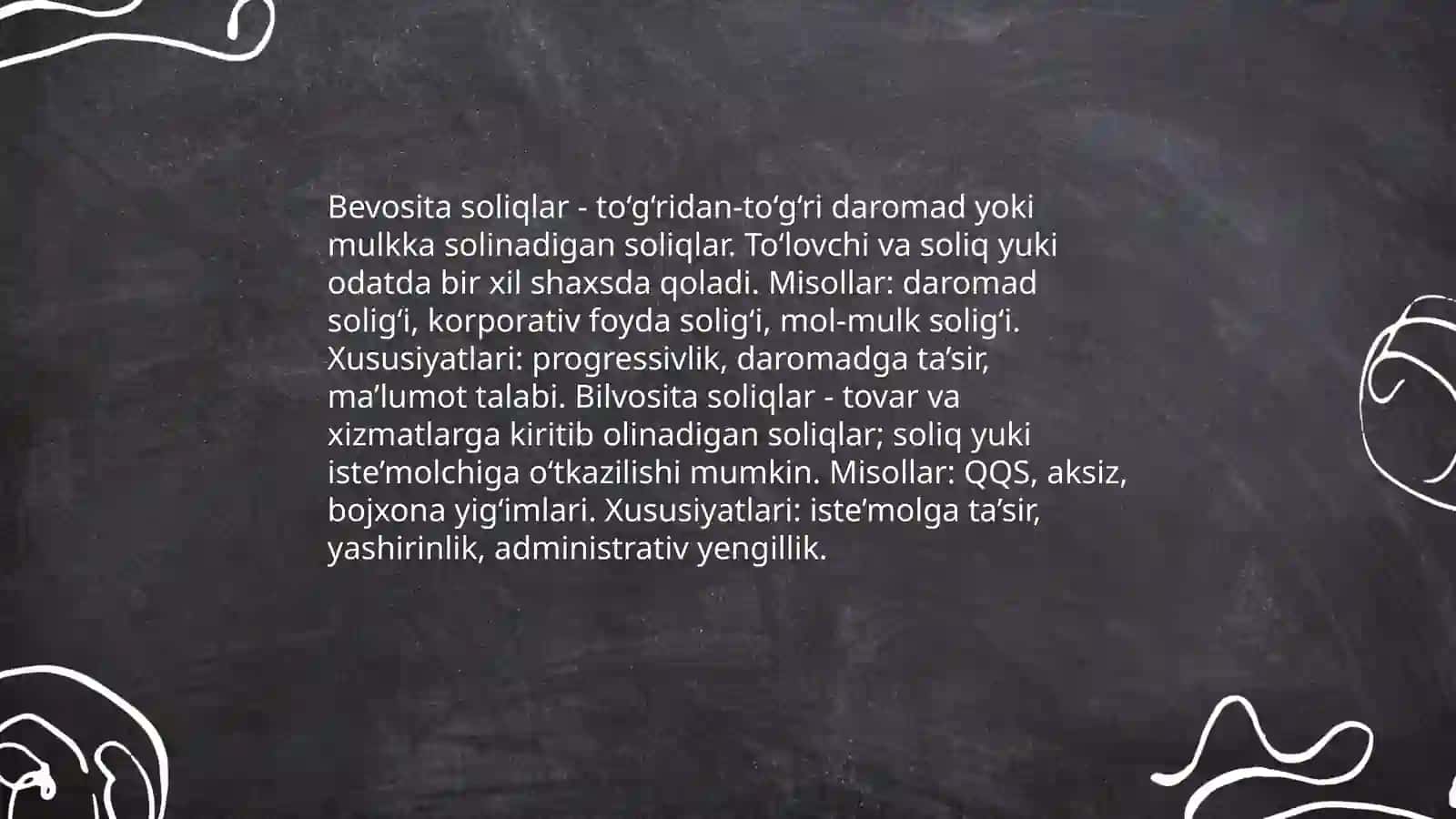 Soliqlar ularning turlari va vazifalari 4