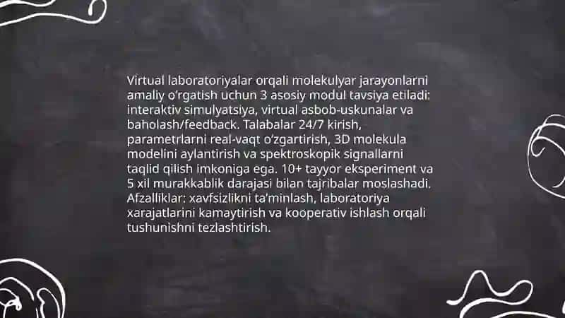 Molukulyar fizika boʻlimini oʻqitishda axborot texnologiyalari qanday qoʻllash mumkinligini oʻrganish 4