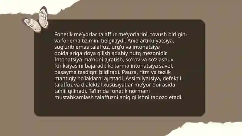 O'zbek tilida og'zaki va yozma adabiy nutqme’yorlari 4