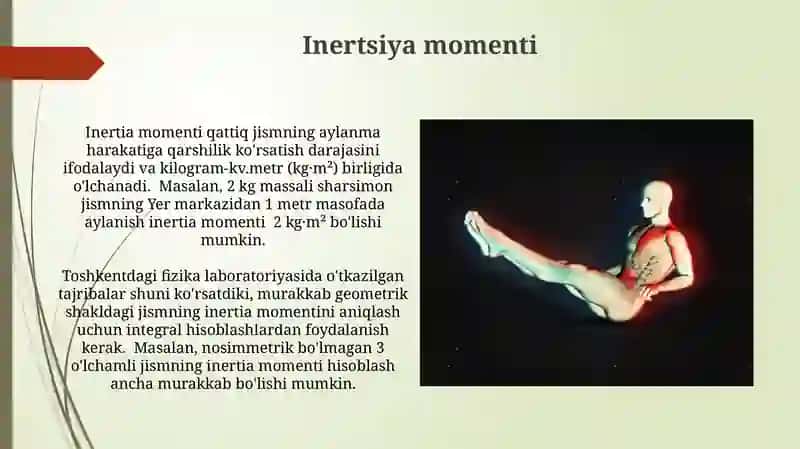 Qattiq jism aylanma harakat dinamikasi 4
