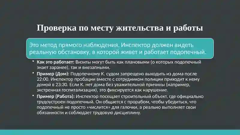 Методы контроля и надзора в органах пробации 4