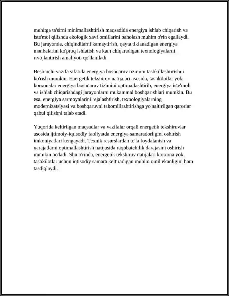 ENERGETIK TEKSHIRUVNING ASOSIY VAZIFALARI VA ISHLASH PRINSIPLARI 4