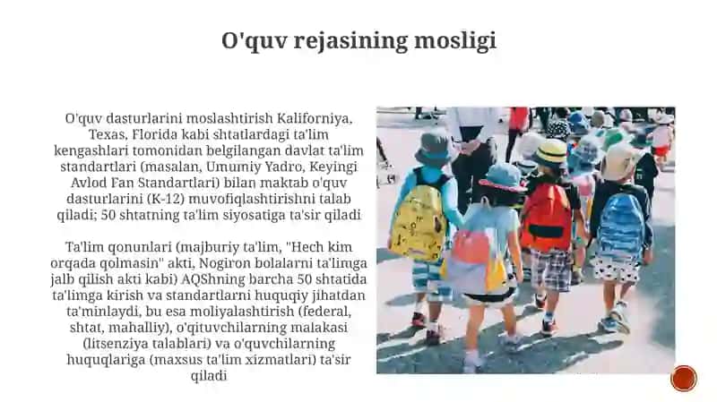 Davlat ta'lim standartlari. Ta'lim to'g'risidagi qonun 4