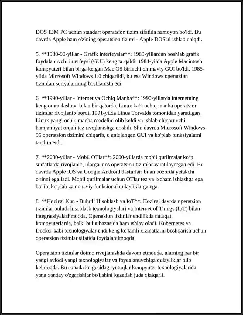 SHAXSIY KOMPYUTERLARNING OPERATSION TIZIMLARI 4