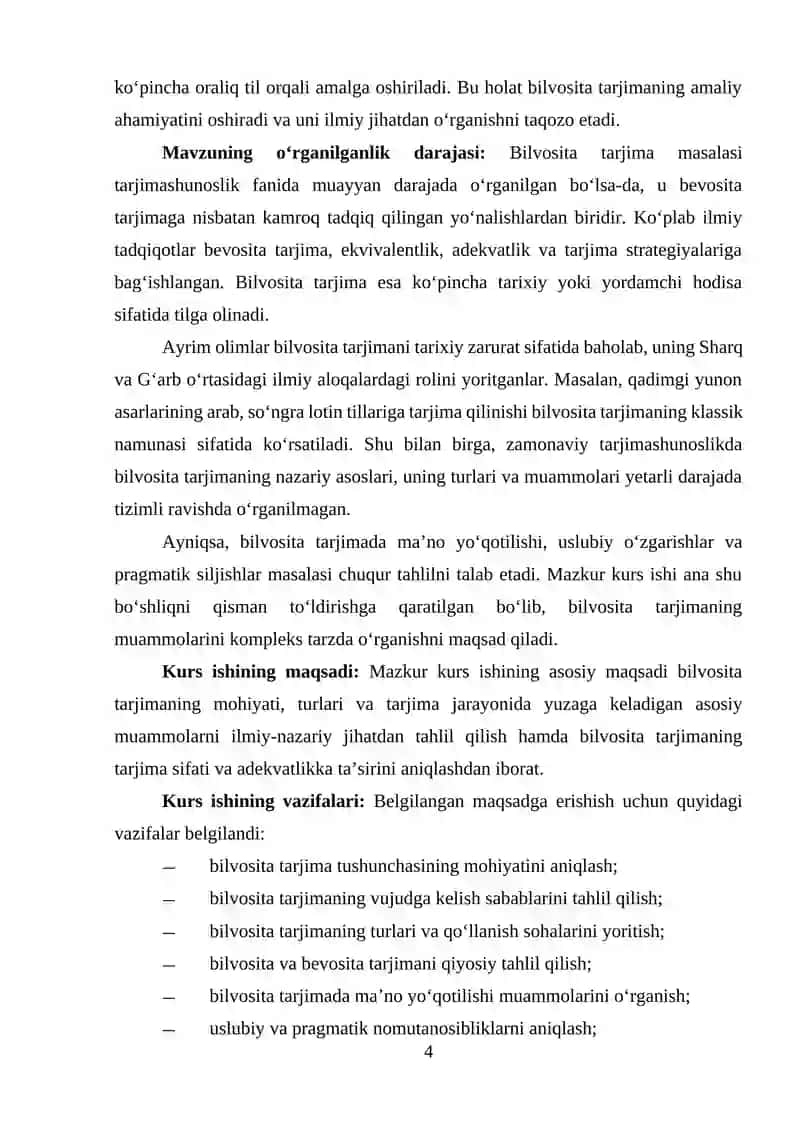 BILVOSITA TARJIMA MUAMMOLARI 4