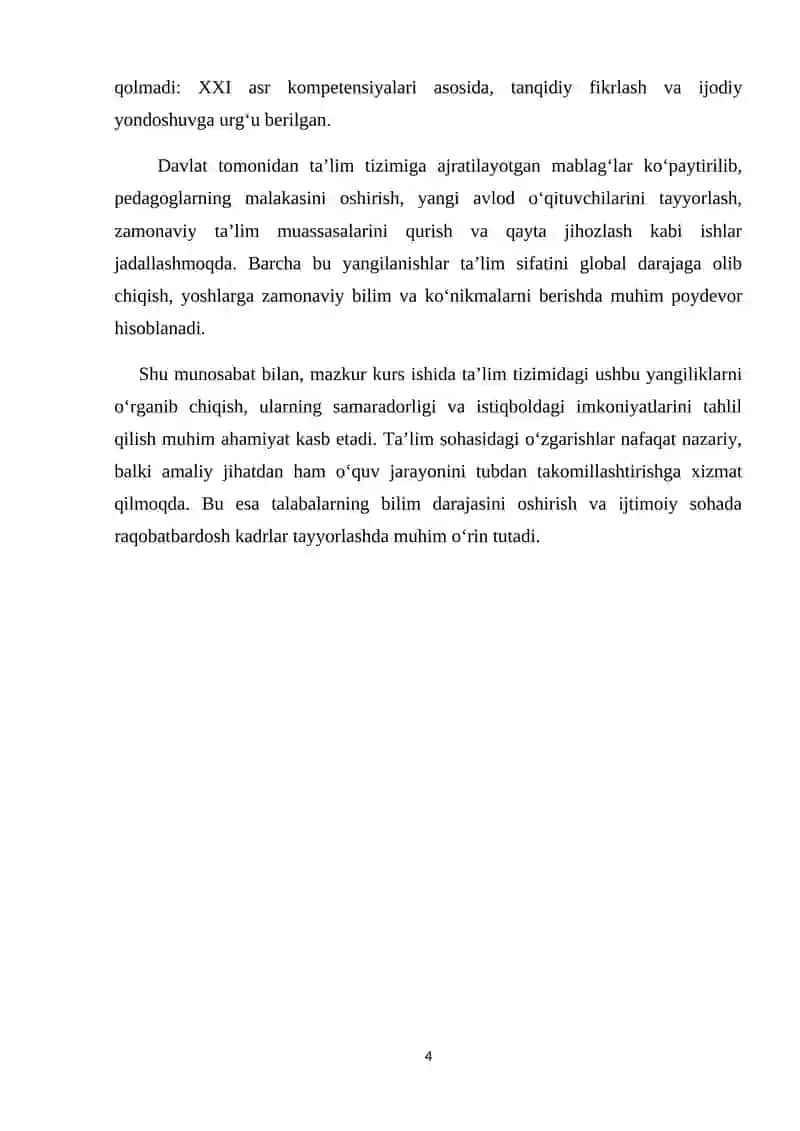 O‘quvchilarga «Pazandachilik ishlari uchun ish o‘rnini tashkil etish va mehnat xavfsizligi talablari» mavzusini o‘qitish metodikasi 4