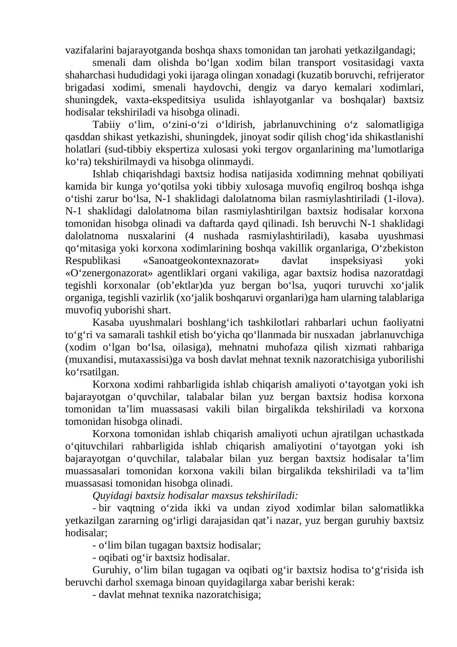 Ishlab chiqarishda sodir bo’ladigan baxtsiz xodisalar va kasb kasalliklari 4