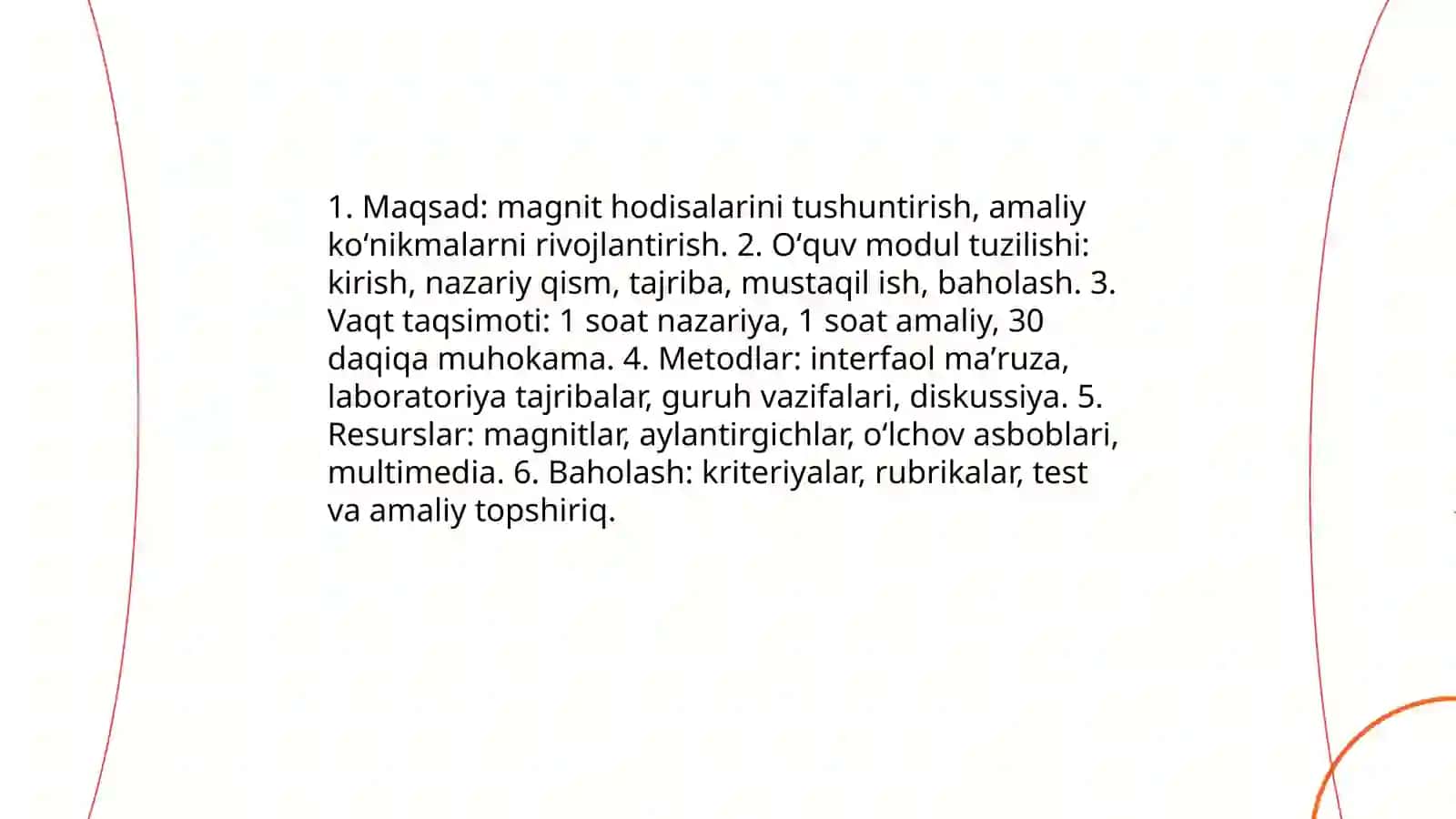 Magnit hodisalari mavzusini oʻqitish metodikasi 4