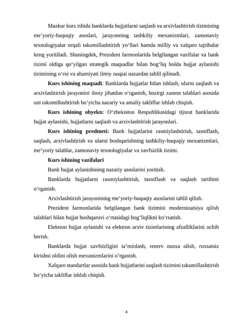 Banklarda xujjatlarni saqlash va arxivlash 4