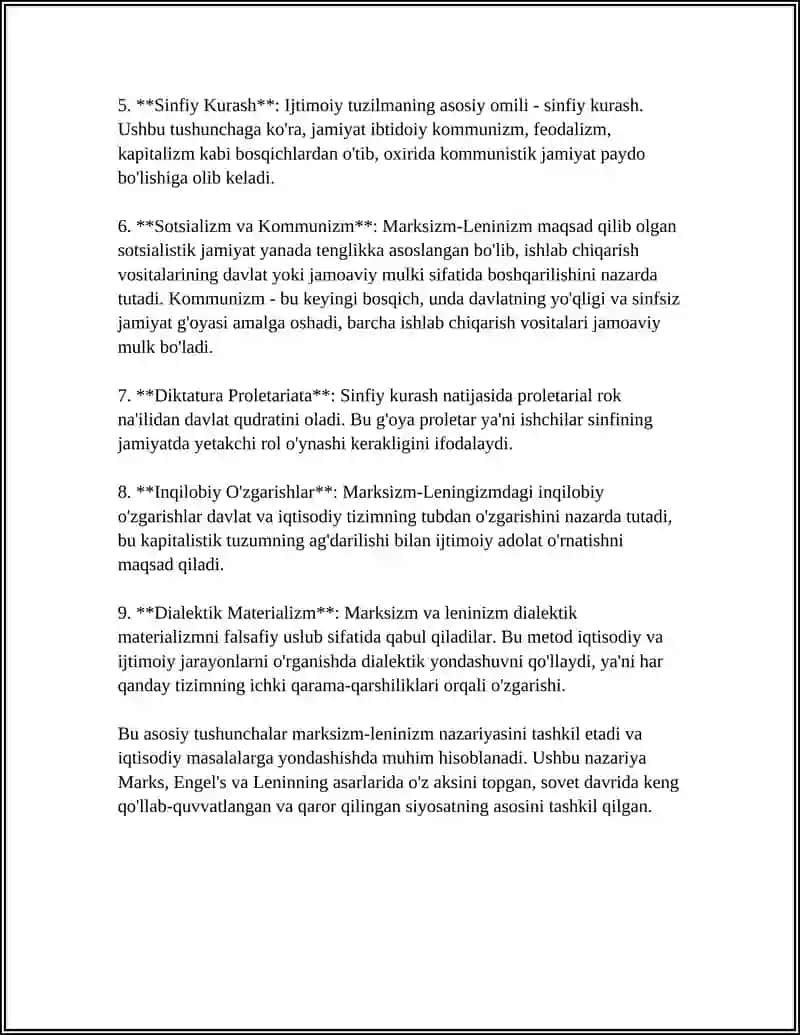 MARKSIZM VA LENINIZM SIYOSIY IQTISOD NAZARIYALARI 4