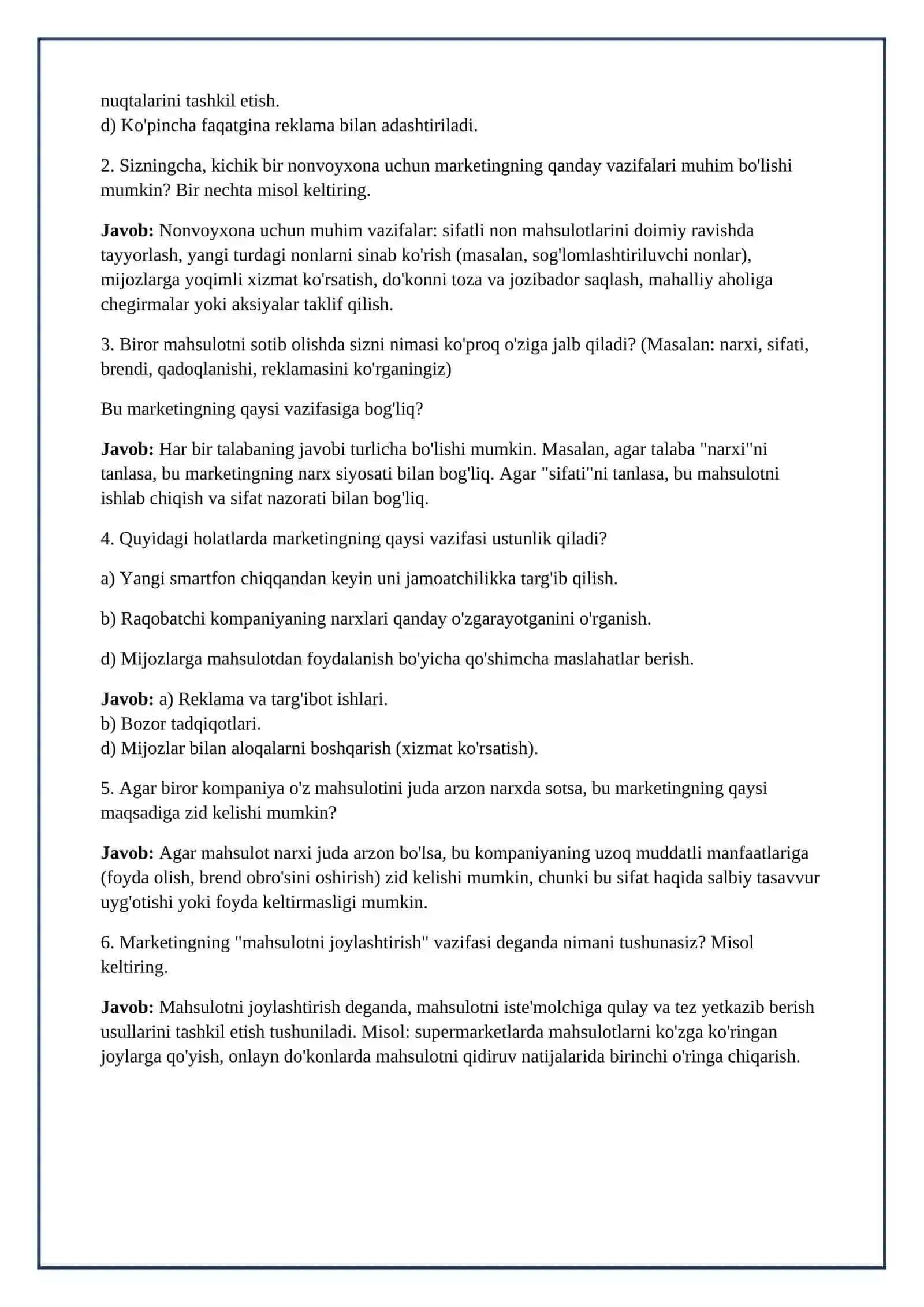 Lesson on Marketing tushunchasi maqsadi vaxifalati 4
