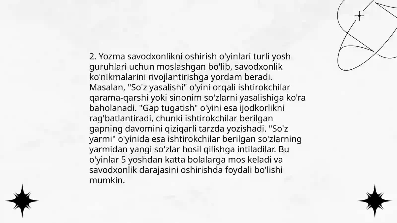 Ona tili va òqish savodxonligi darslarida ta'limiy òyinlarni qòllash 4