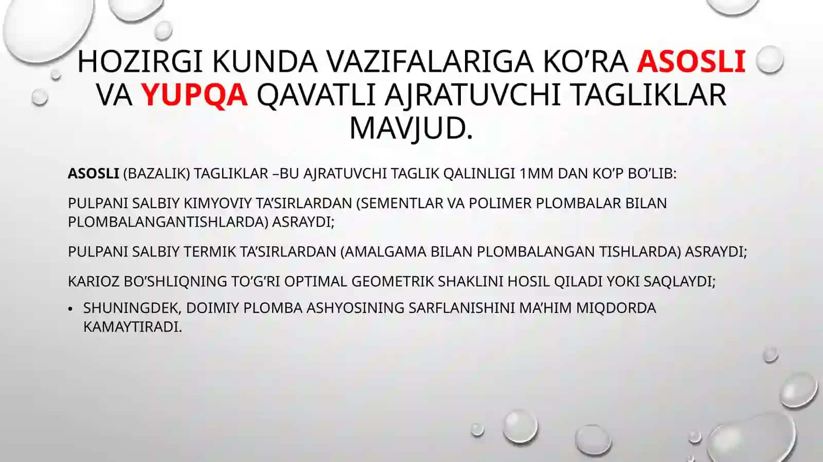 Davolovchi va ajratuvchi tagliklar 4