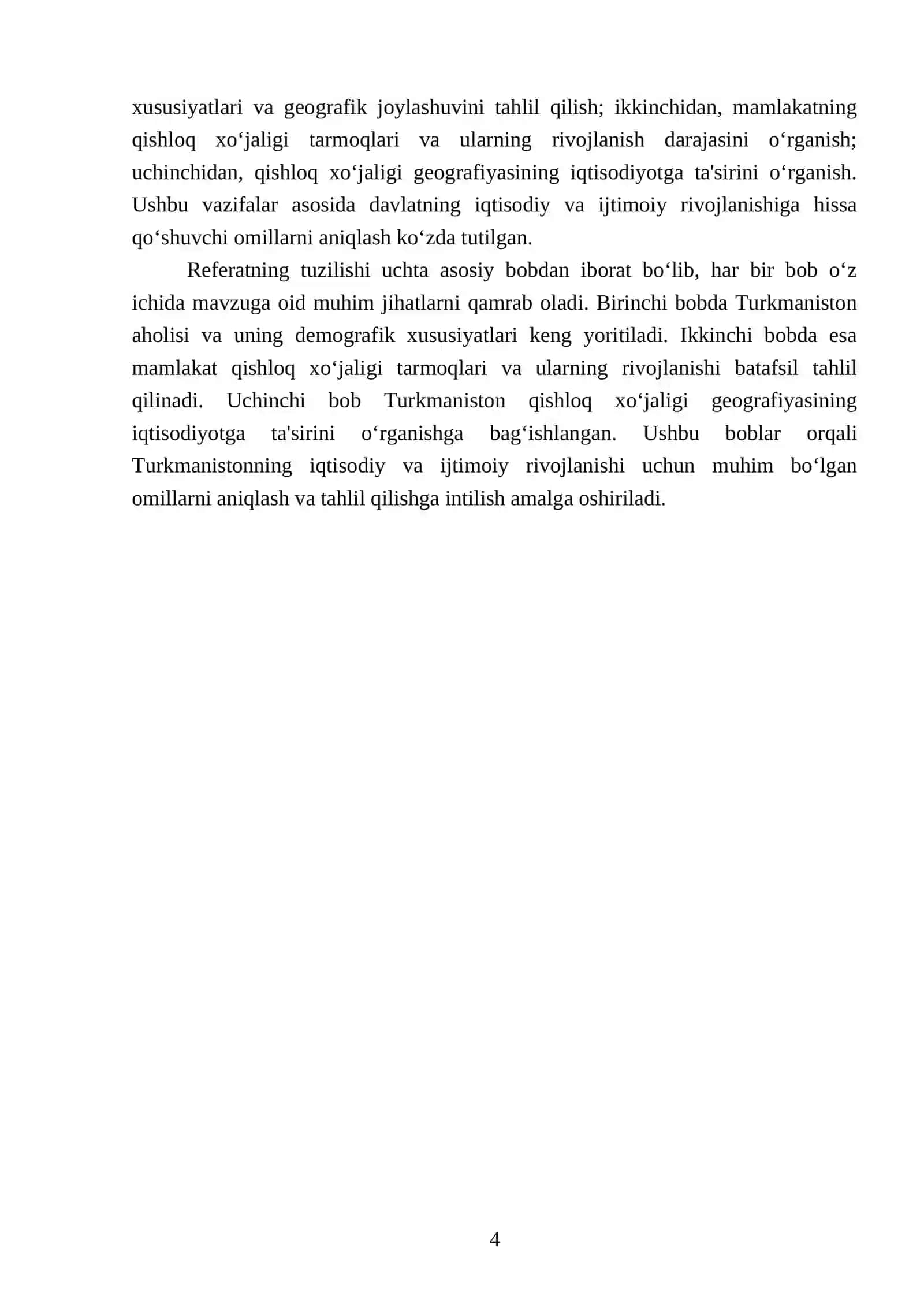 Turkmaniston aholisi va qishloq xoʻjaligi geografiyasi 4