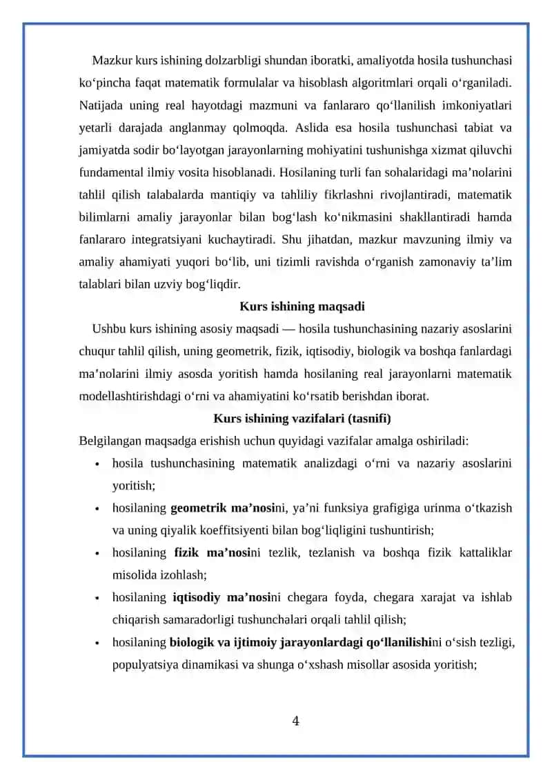 HOSILANING TURLI (GEOMETRIK, FIZIK, IQTISODIY, BIOLOGIK VA H.K)MA'NOLARI 4