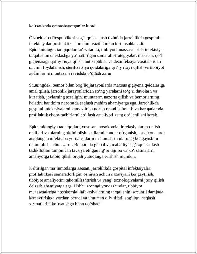 XIRURGIYADA GOSPITAL INFEKSIYANI PROFILAKTIKASI 4