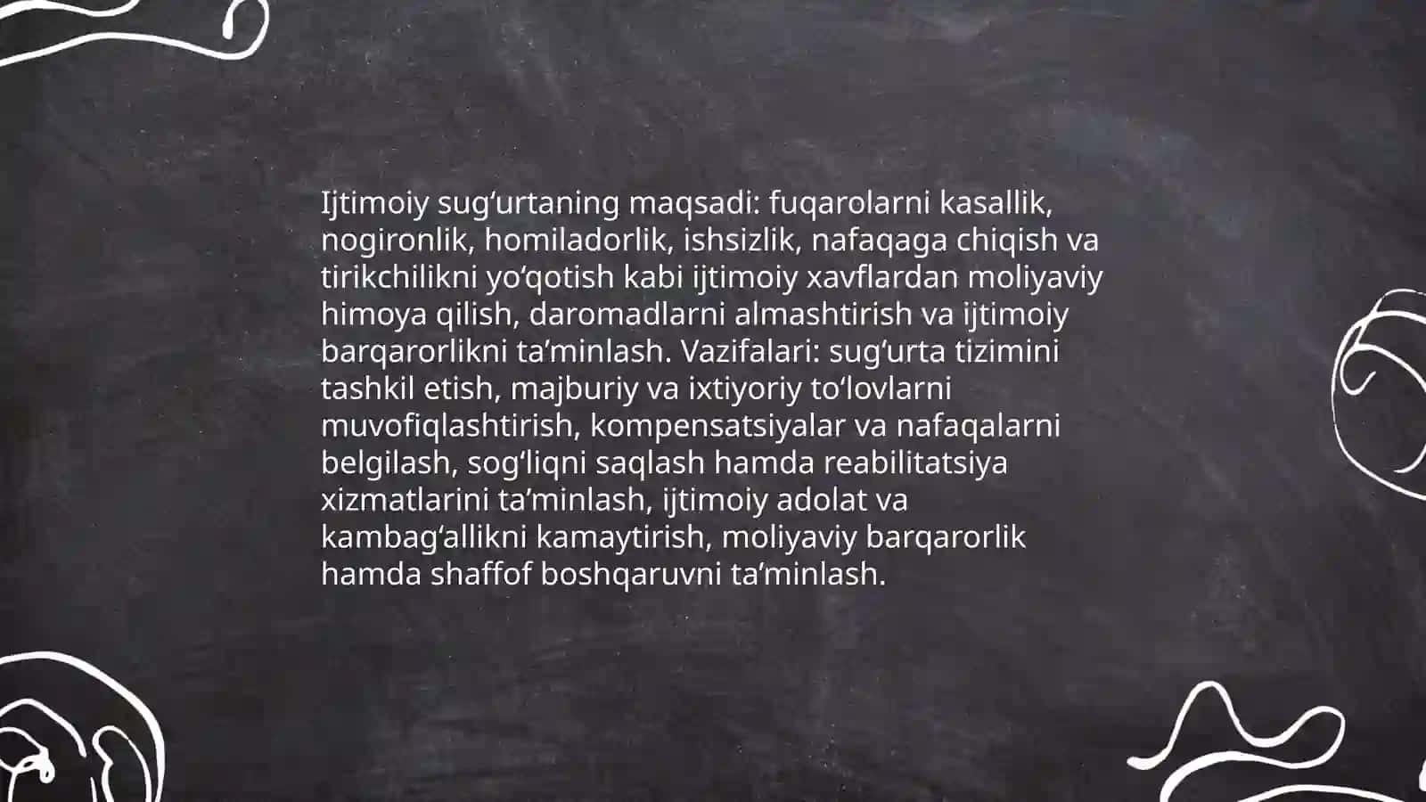 Ijtimoiy sug‘urtaning mohiyati va ahamiyati 4