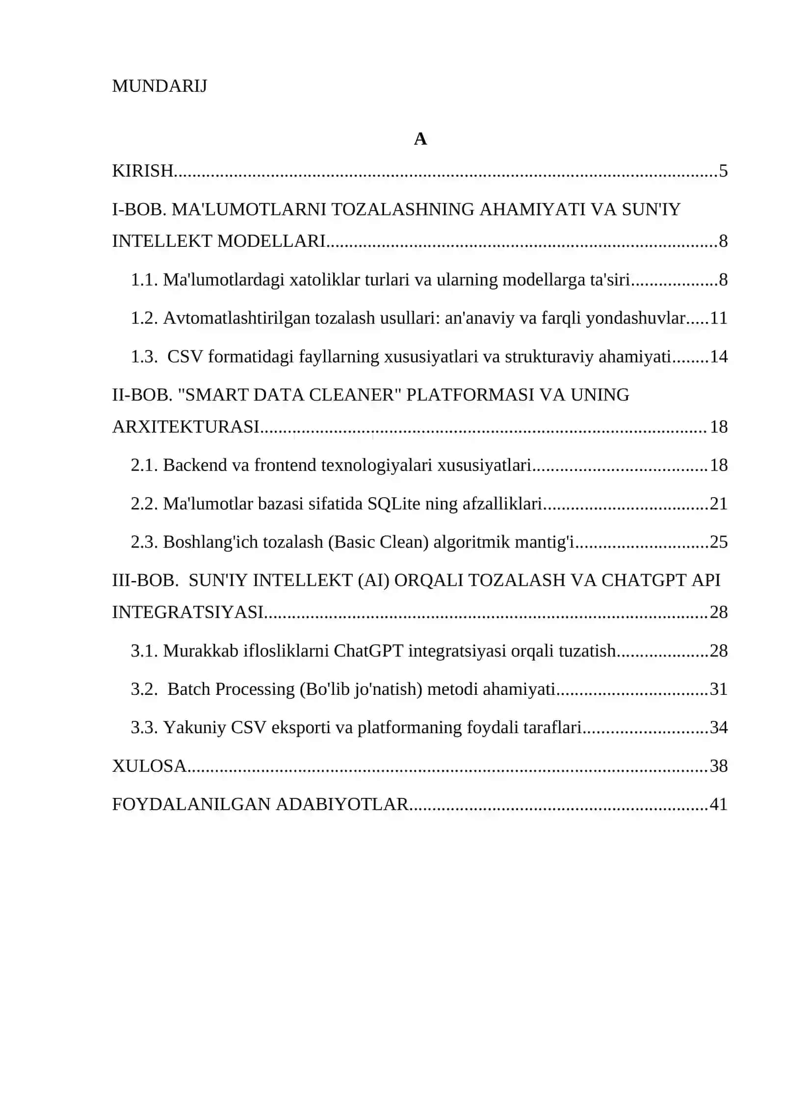 SUN’IY INTELLEKT MODELLARINI O'QITISHDA MA'LUMOTLARNI TOZALASH (DATA CLEANING) JARAYONLARI 4