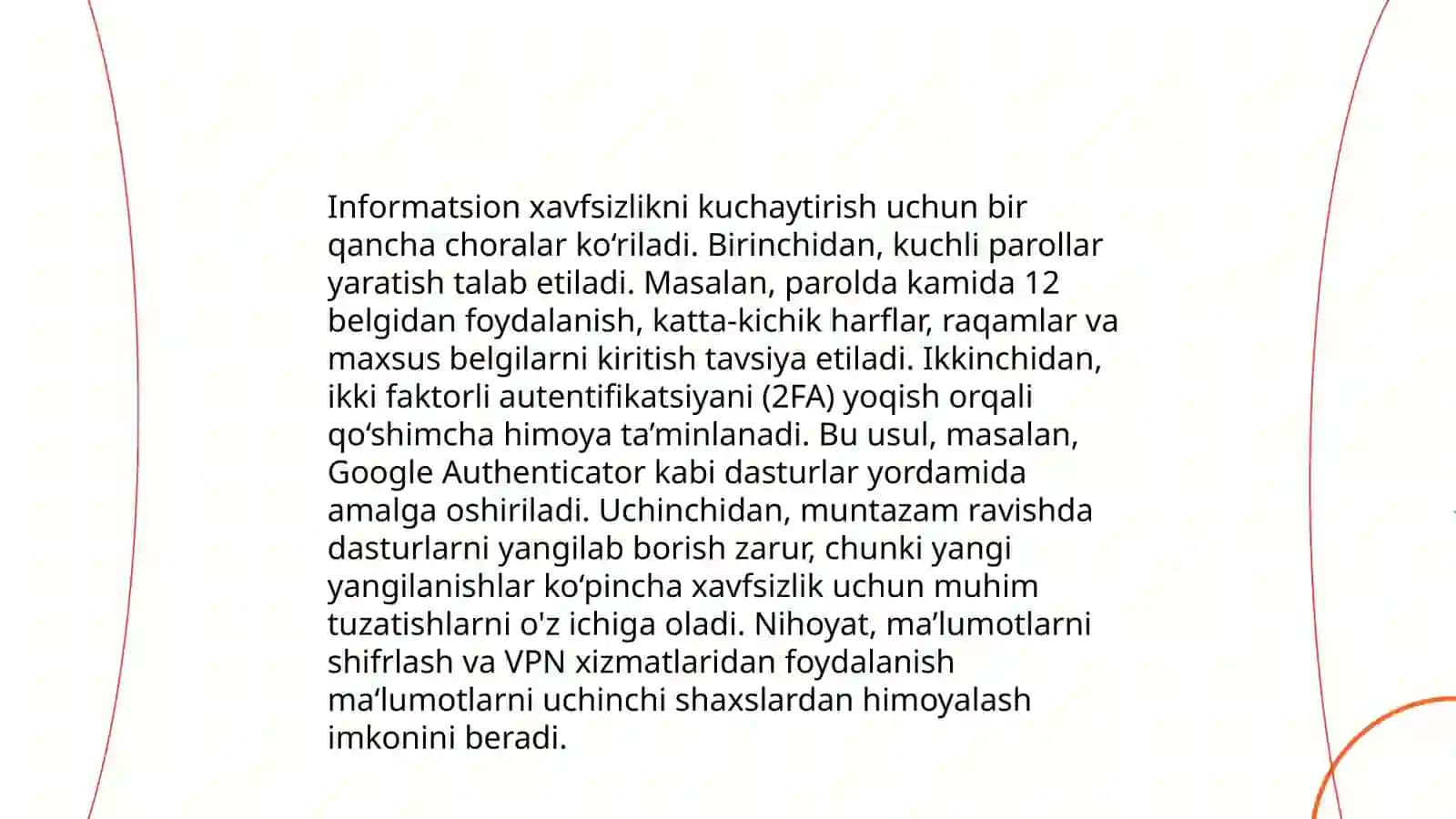 Milliy xavfsizlikni ta'minlash borasida amalga oshirilayotgan ishlar 4