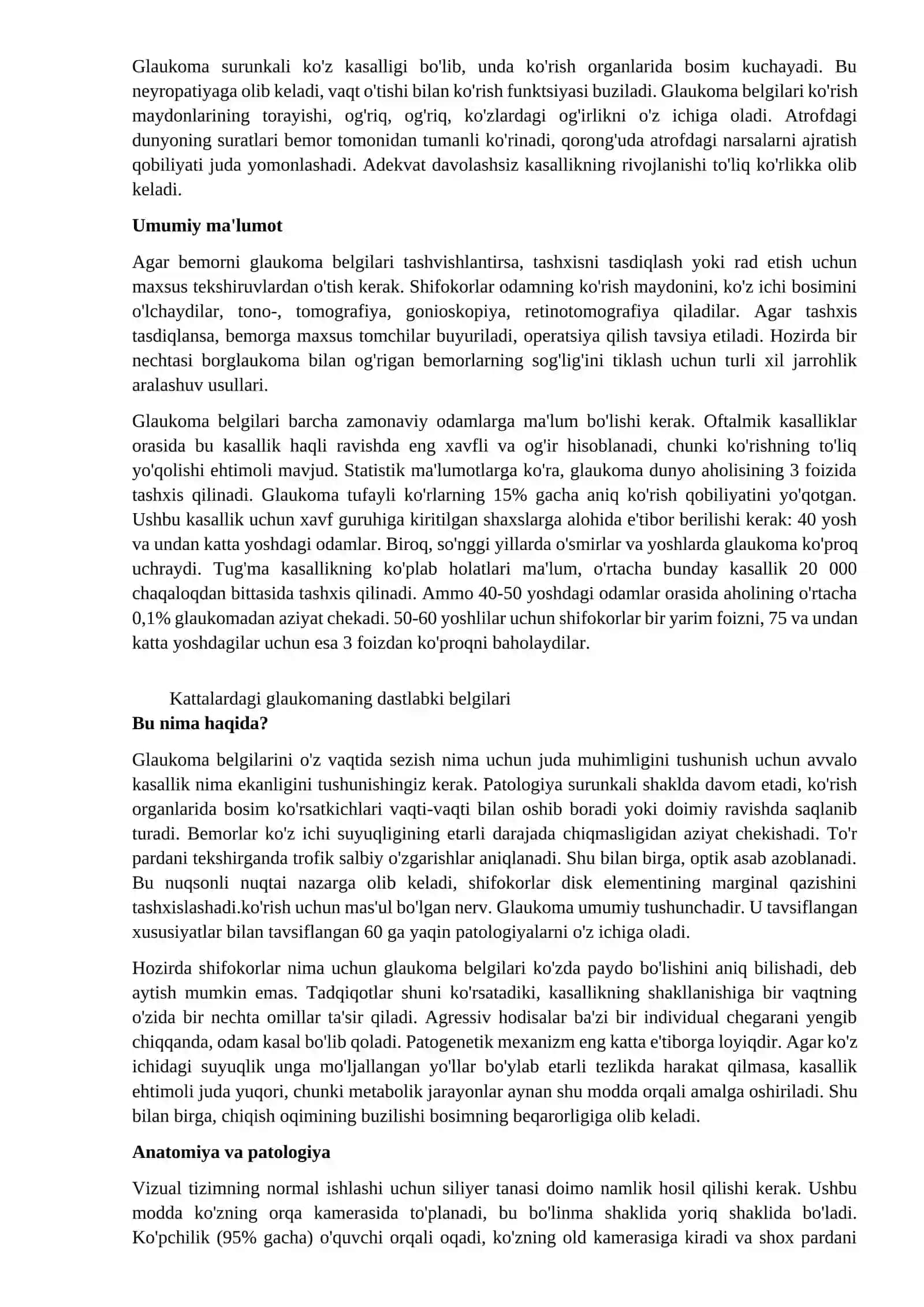 Ko‘z Gavhari va Shishasimon Tana Kasalliklari 4